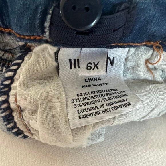 KIDS HUDSON JEANS blue vintage style skinny jeans Size 6X - Picture 6 of 7